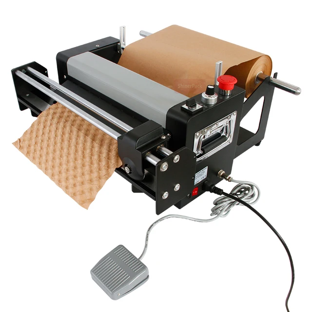 2023 New Market Choice Automatic Pressing Pad Cushion Packaging Void Fill Wrap Making Kraft Paper Bubble Machine