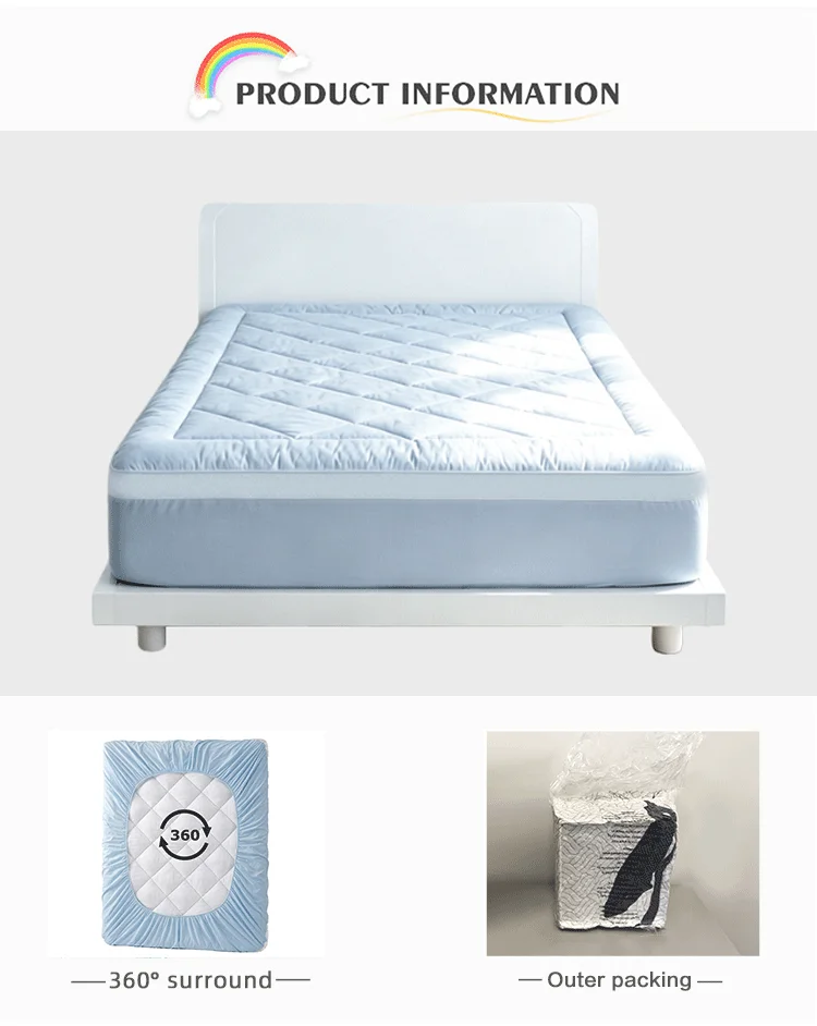 Eco-Friendly Foldable Mattress Pad Folded Storage Eco-friendly foldable mattress pad folded compact storage display
