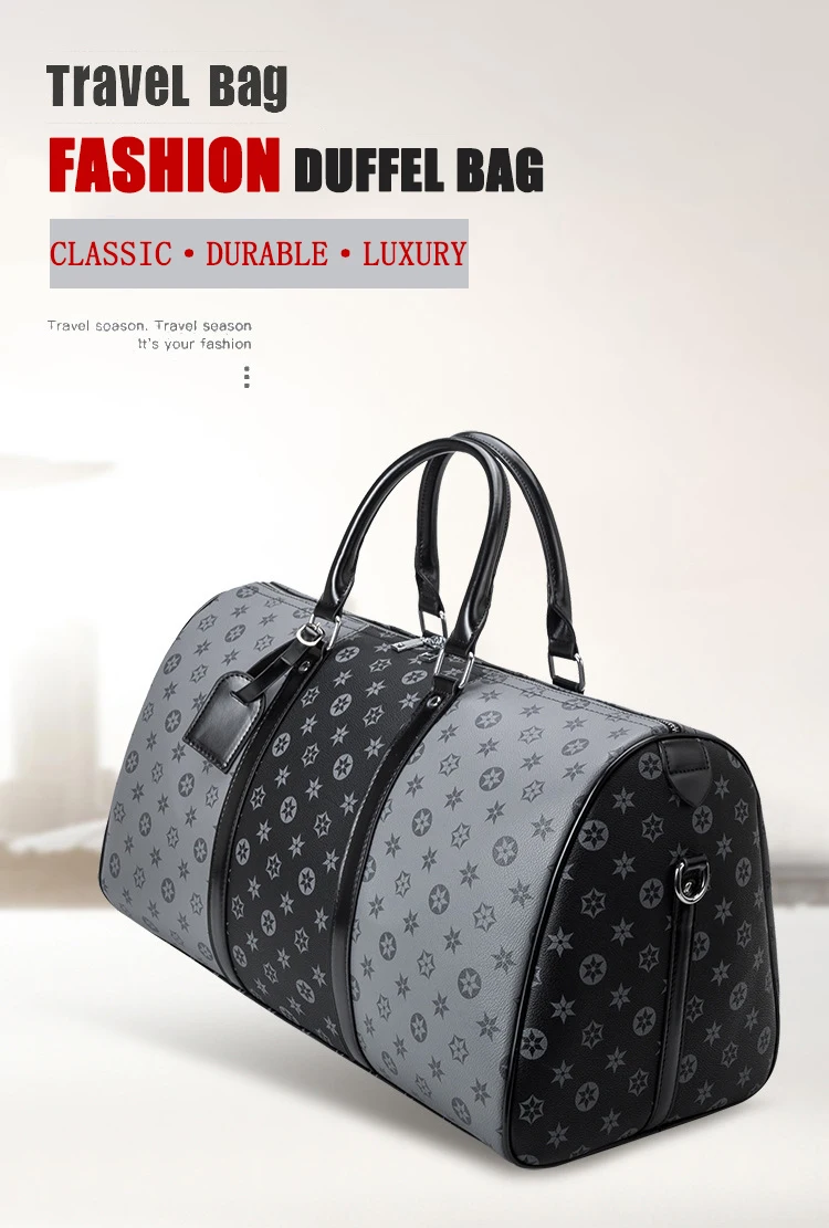 Custom Leather Travel Bag Duffel Gym Sports Overnight Luxury Weekender