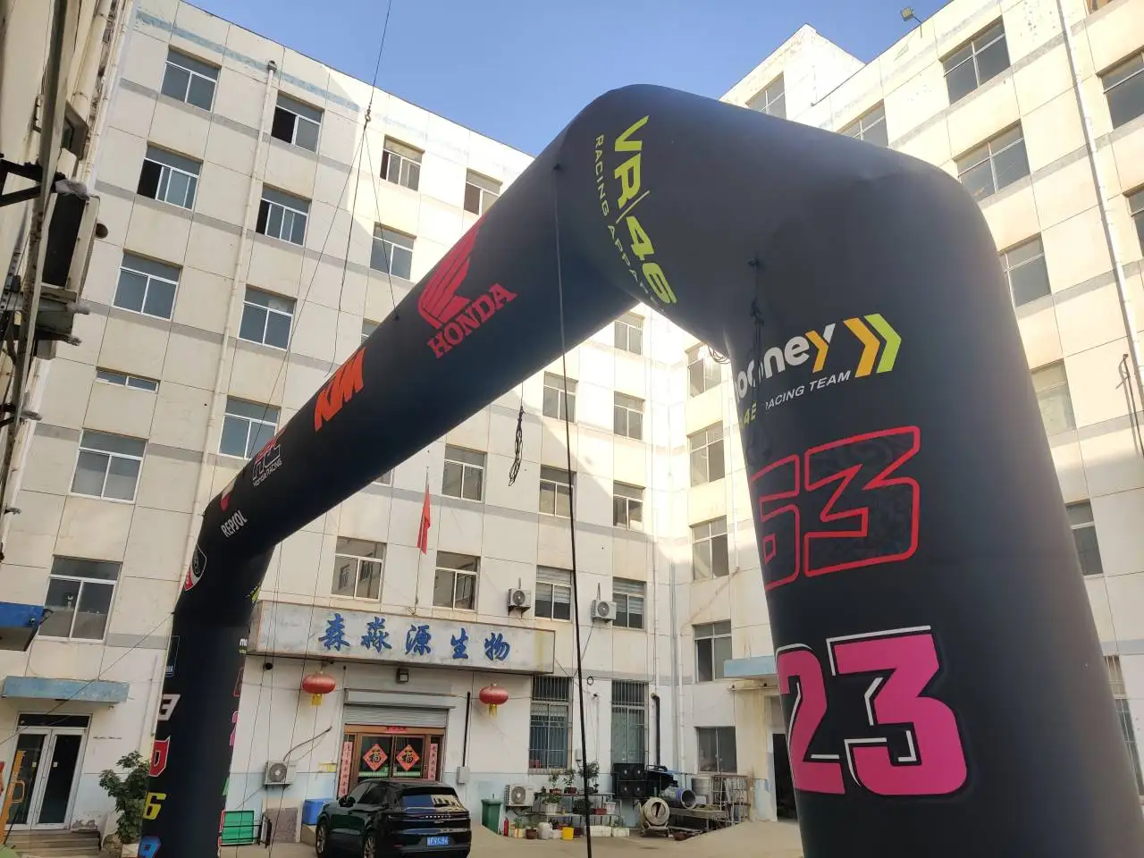 Branded Inflatable Racing Start/Finish Arch, Promotional Advertising Blow up Inflatable for Motorsport Event