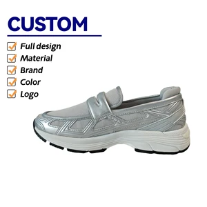 Factory Manufacture Supplier Custom Round Toe Slip on Mesh Upper Soft Insole  Casual Women Loafers Flats Shoes