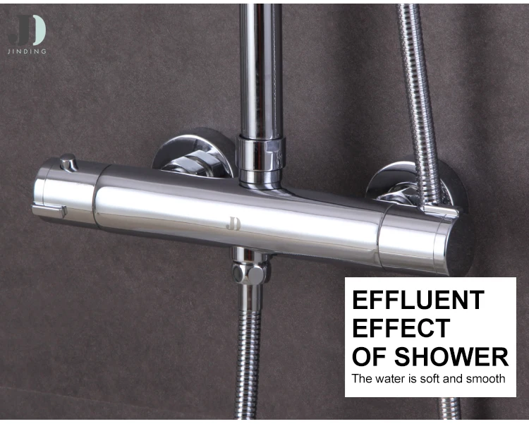 Juego de ducha termostática para baño de 3 funciones