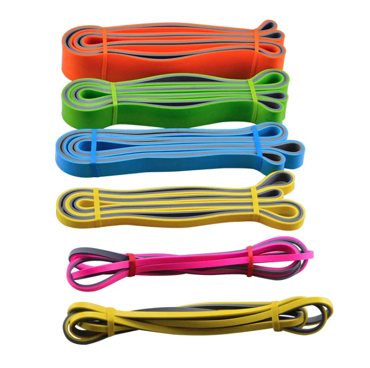 Latex Elastic Layered Power Heavy Duty Loop Single Rubber Resistance Band Custom for Pull up Assisted Multi Gym Stretch Fitness