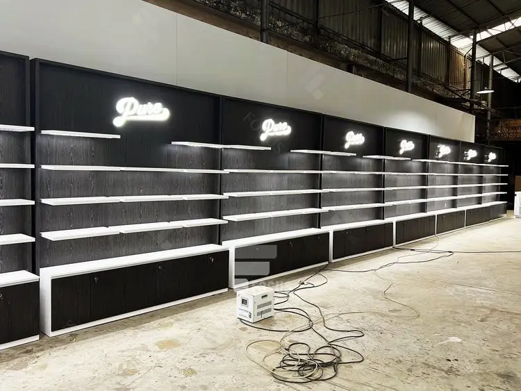 Retail Tobacco Display Decoration Large Glass Showcase Glass Display ...