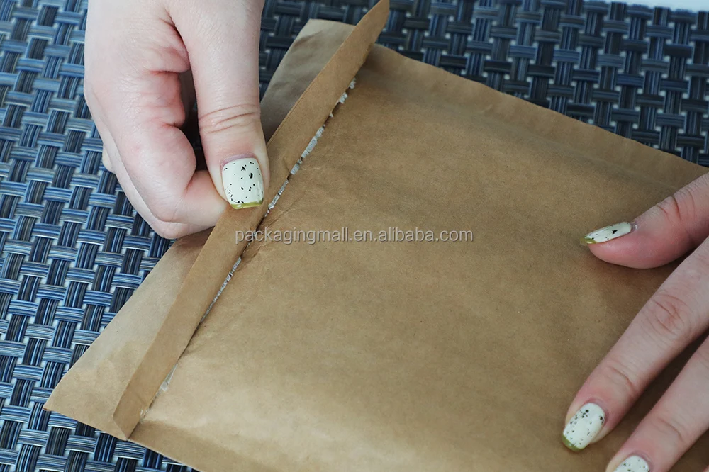 Compostable Honeycomb Padded Kraft Paper Express Envelope Biodegradable ...