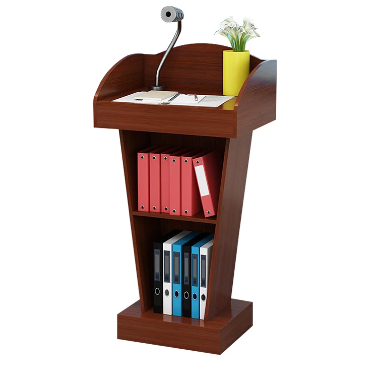 Modern Wood Pulpit Podium Stand For Church School Cheap Lectern Podium ...