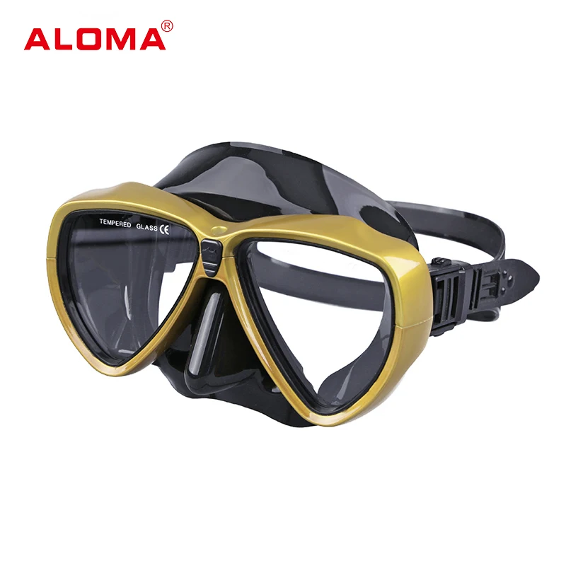 Aloma por atacado boa qualidade equipamento de mergulho de baixo volume mergulho com snorkel equipamento de mergulho máscara de mergulho gratuita