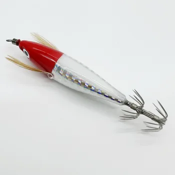 CheeryWood ABS Shrimp Lure Floating Squid Hook Egi Jigging Octopus Cuttlefish Bait Ocean Boat Fishing Sea Fishing – Metal Jig – view 4