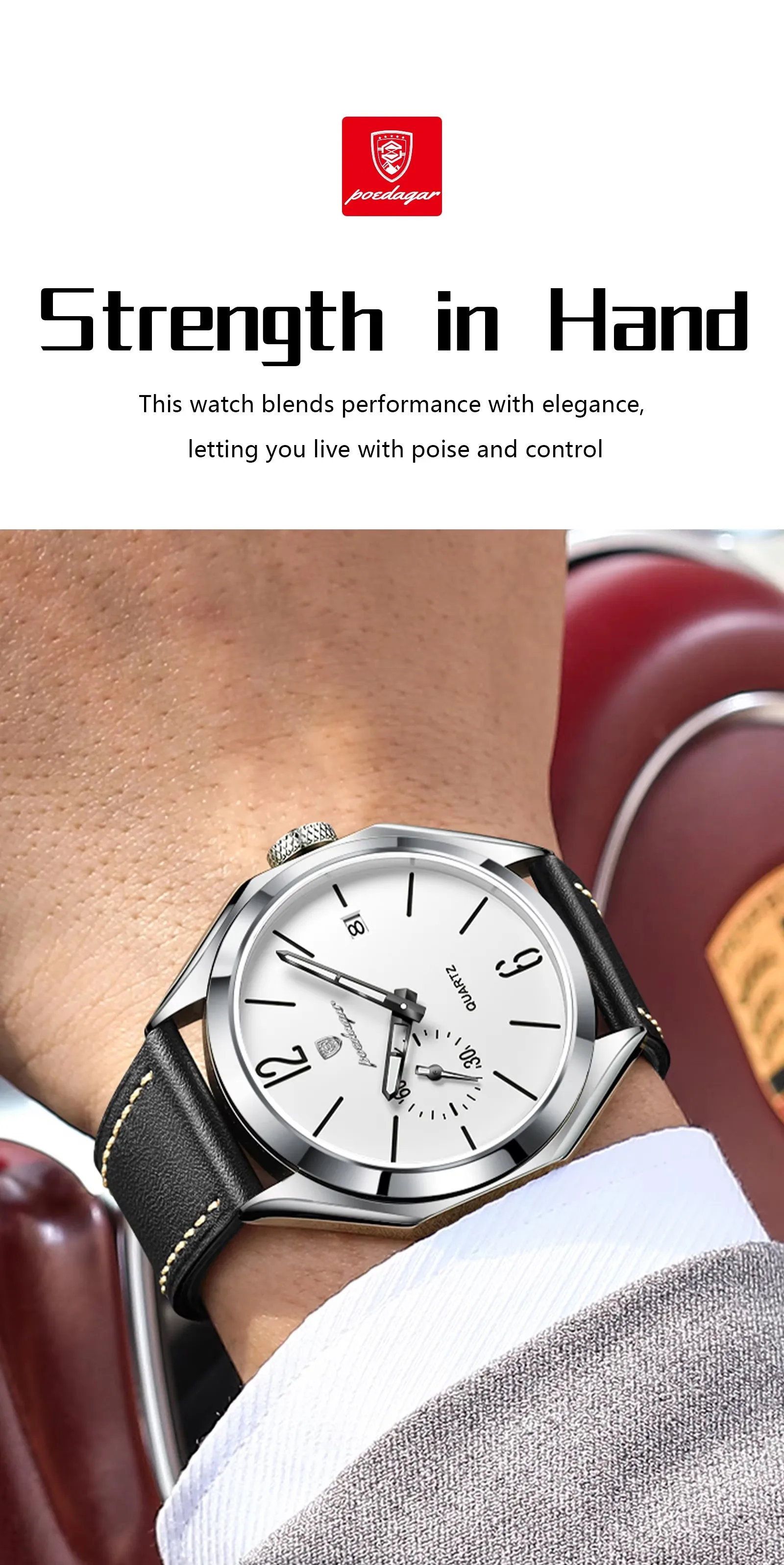 POEDAGAR 689 Quartz Men's Watch