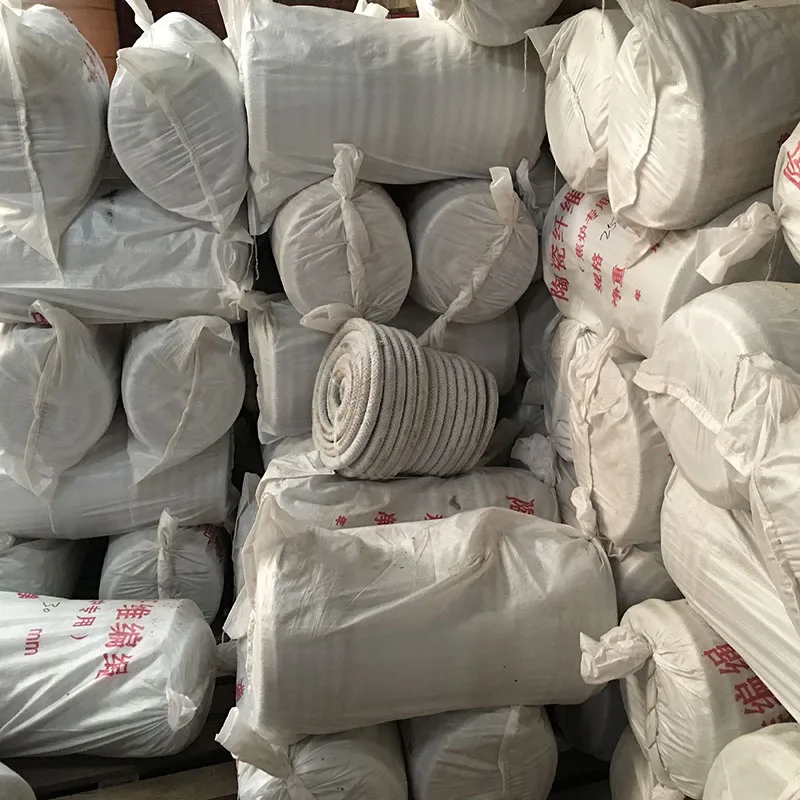 Factory direct supply High Temperature Steel Ceramic Fiber Rope standard insulation ceramic fiber round rope