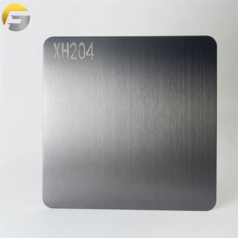SS Colored Stain Finish Sheets - Hairline Brushed Black