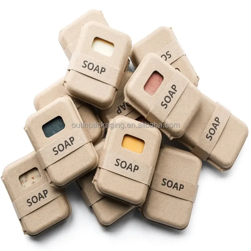 Custom Eco-Friendly Biodegradable Recycled Paper Pulp Tray Molded Soap ...