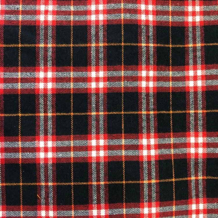 2021 Shaoxing текстиль 65 полиэстер 35 хлопок T/C Одиночная матовая фланелевая ткань в клетку различные цвета