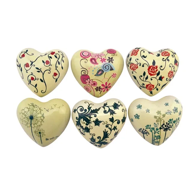 High Quality Metal Heart With Sound Handpainted  Chinese Style Customized Design Colorful Heart