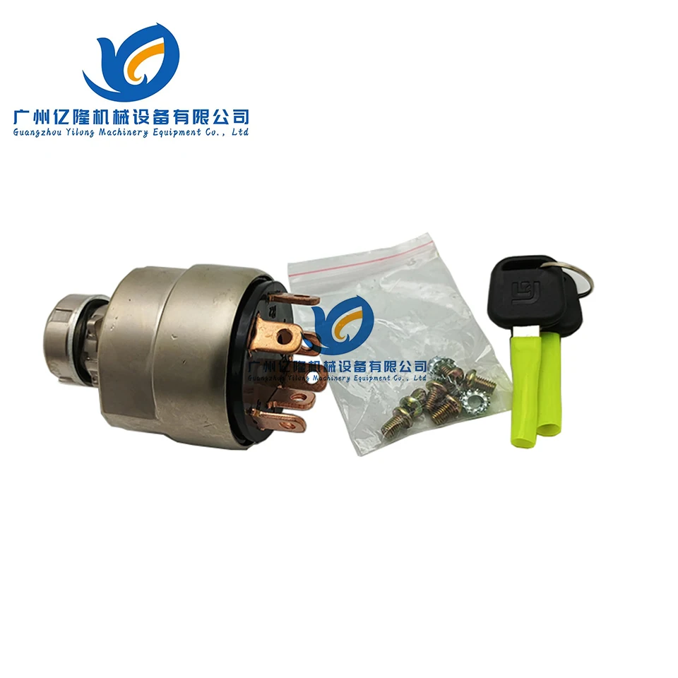 Wholesale Electric Excavator Ignition Switch 34B0558 Suit LIUGONG Digger Ignition Starter Switch