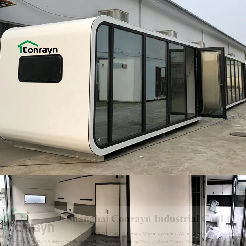 Structure Modular House Prefab Beach House Apple Cabin Steel Cabin for Living Made in Shanghai Conrayn Home Green Houses Modern