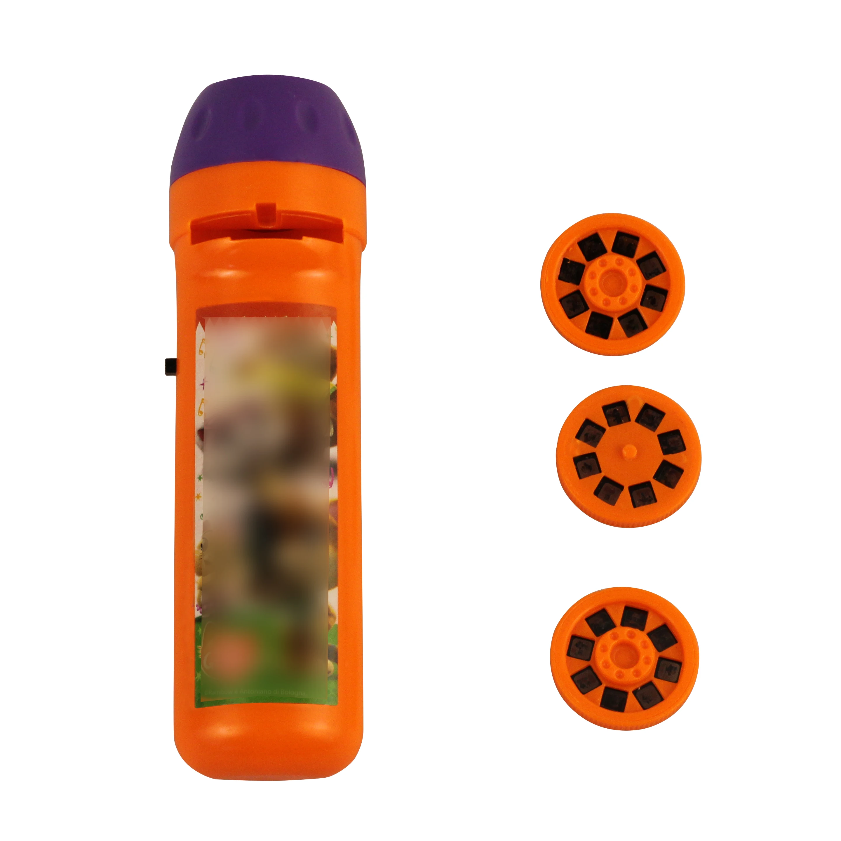 Sliding Flashlight Torch Projector Flash Toy Kids Light up Promotional Toys With Custom Logo Plastic Lighting Children's Gifts