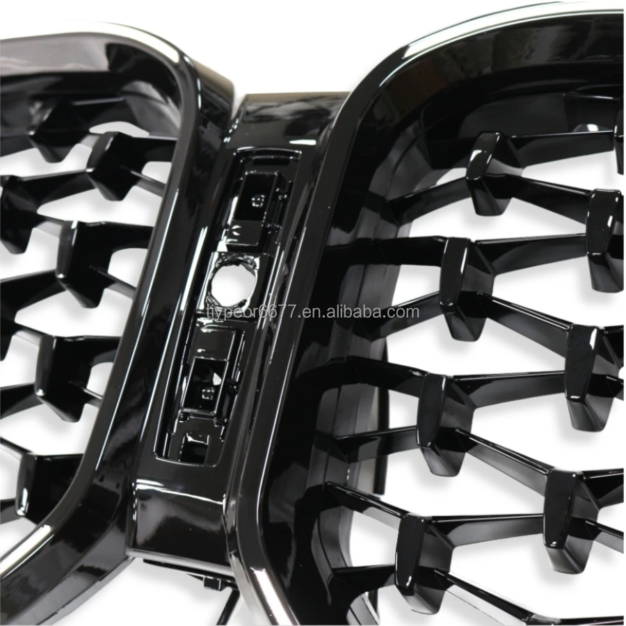 product tiypeor replacement grille for bmw 2022   2024 x3 g08 lci front bumper kidney grille sport style racing grills with led light-7