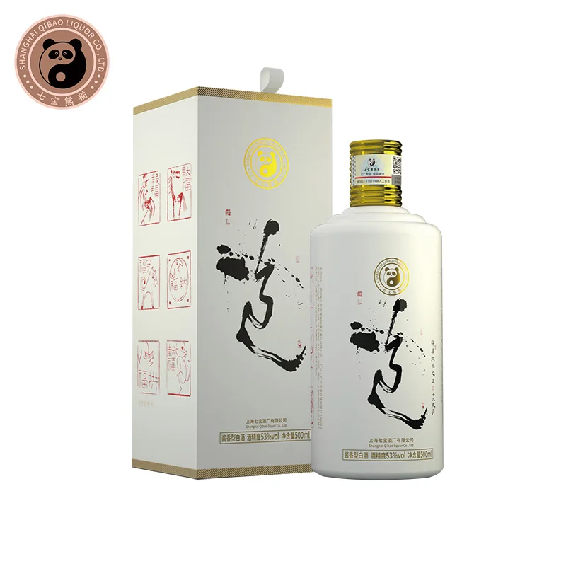 中国 白酒 『七宝熊猫酒』500ml 53度 贵州茅台镇53度酱香型 中国 白酒 『七宝熊猫酒』500ml 53度 贵州茅台镇53度酱香型