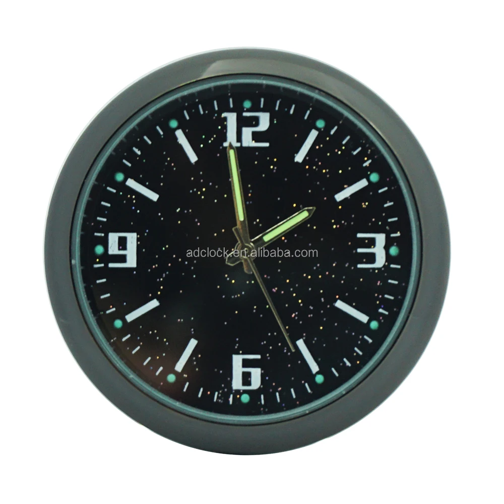 Car Quartz Clock Insert Luminous Mini Automotive Decor Digital Watch