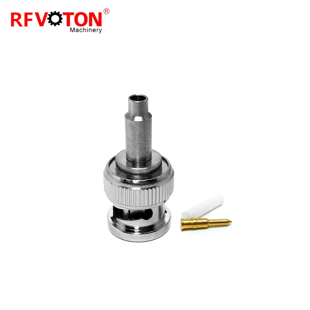 Factory directly Quality assurance 75ohm RF Coaxial BNC Male Plug Straight For BT3002 ST212 Cable RF Coax Coaxial connectors factory