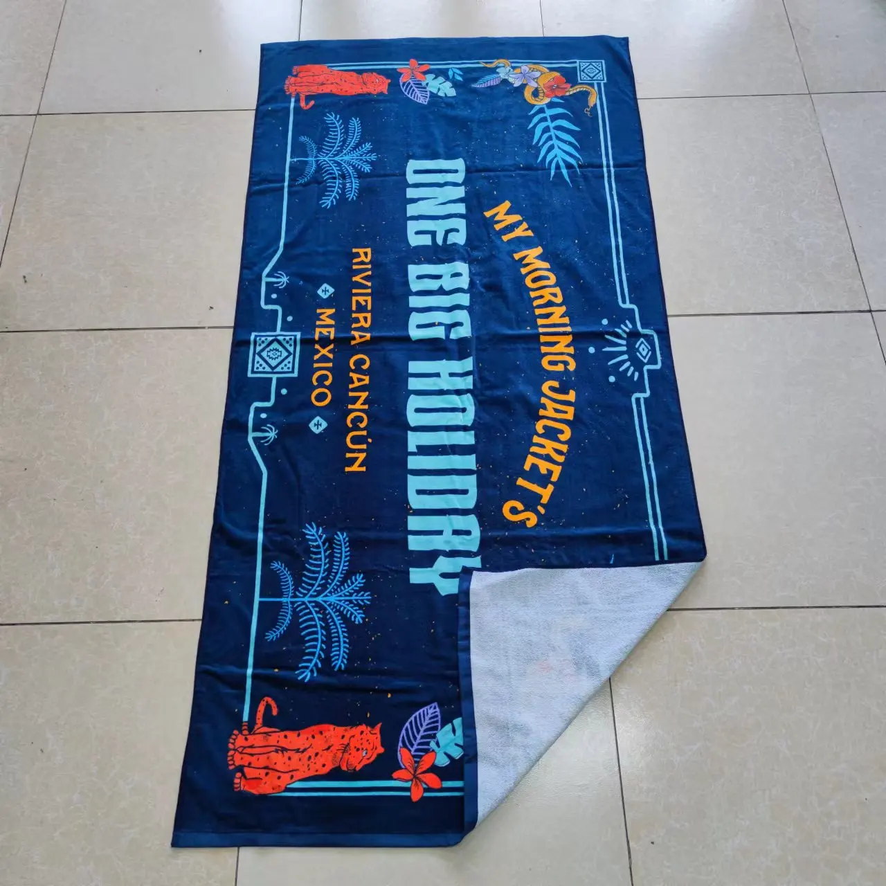 Buy Reactive Print Digital Printed Beach Towel 100% Cotton Microfiber Swimming and Bath Beach Towels manufacture