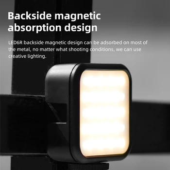 GODOX LED6R/Bi RGB LED Light Camera Video Light 1800mAh Li-ion Battery for Vlog Video Light product image