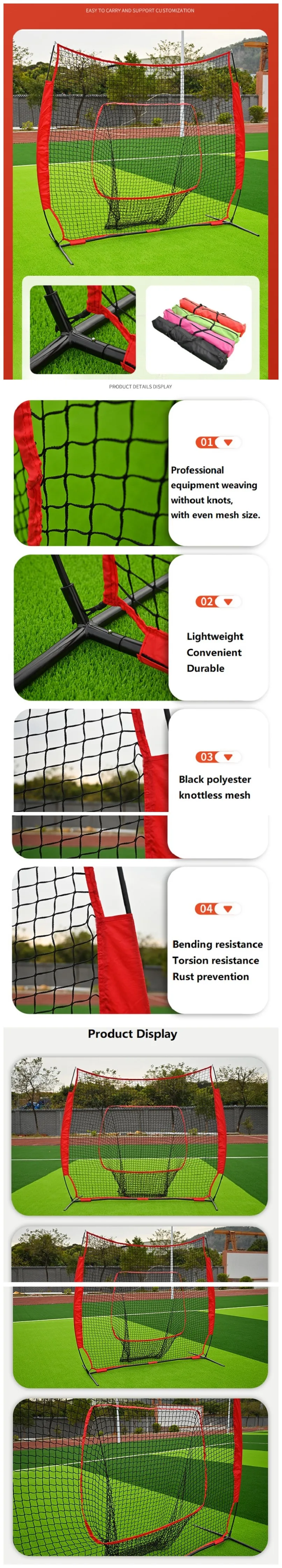 Portable Ball Collection Practice Training Net Pocket Softball Practice Hitting Pitching Batting Quality Baseball Net details