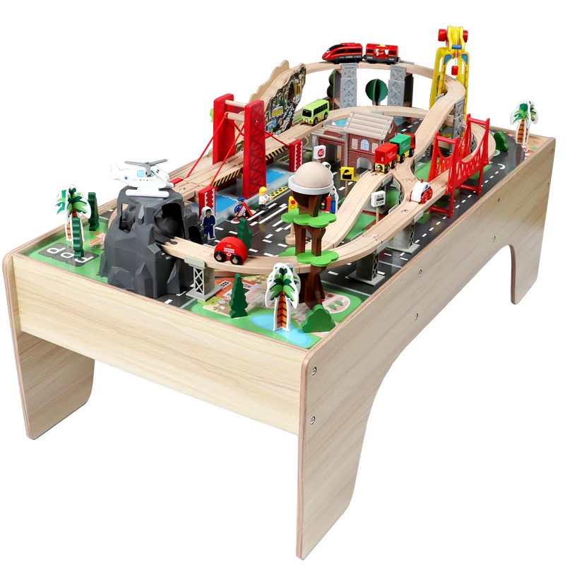Wholesale Rails en bois pour enfant, jouet de Construction, blocs de Train  en bois, 89 pièces, pour les petits From m.alibaba.com