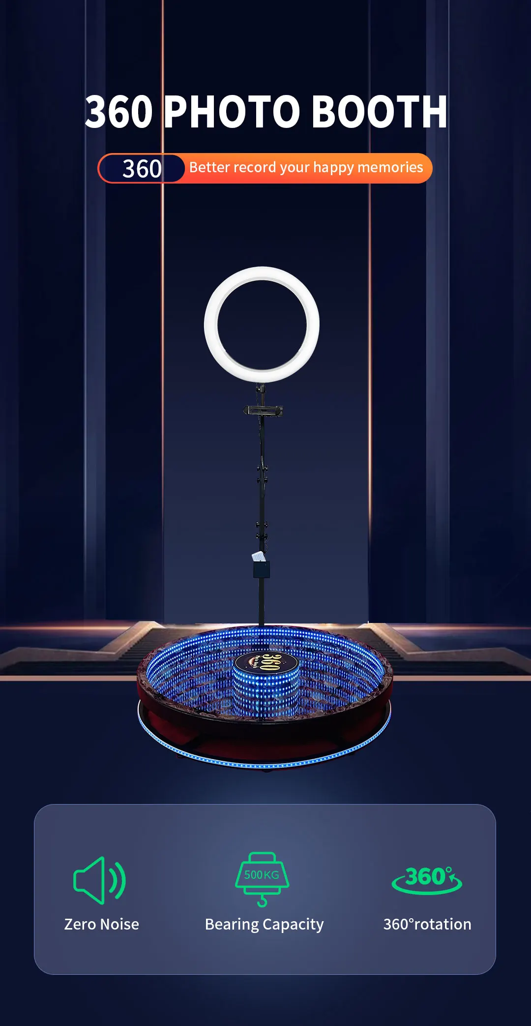 360 Camera Booth 360 Photo Booth Portable 360 Action Spinning Camera