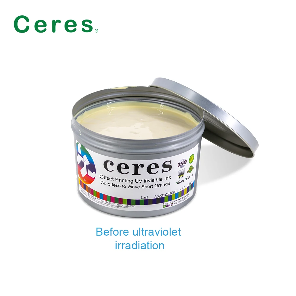UV Invisible Fluorescent Printing Ink - Ceres Quality
