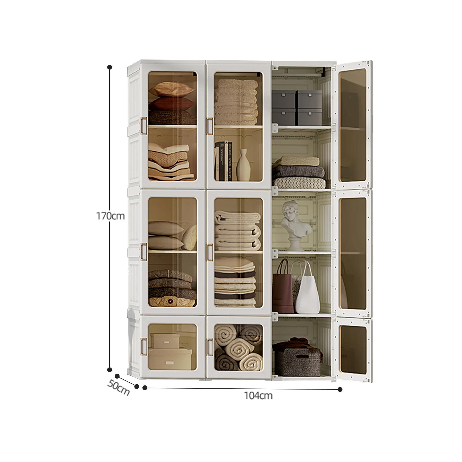 Antbox Portable Wardrobe Closets Cube Storage Bedroom Armoire Storage  Organizer with Doors - China DIY Wardrobe, Foldable Wardrobe