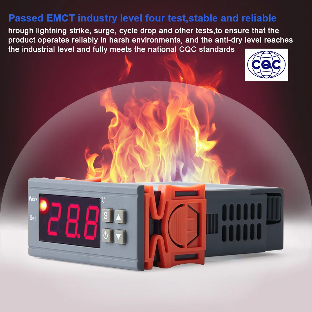Digital Temperature Controller Control Sensor Thermostat Control 90-250V 