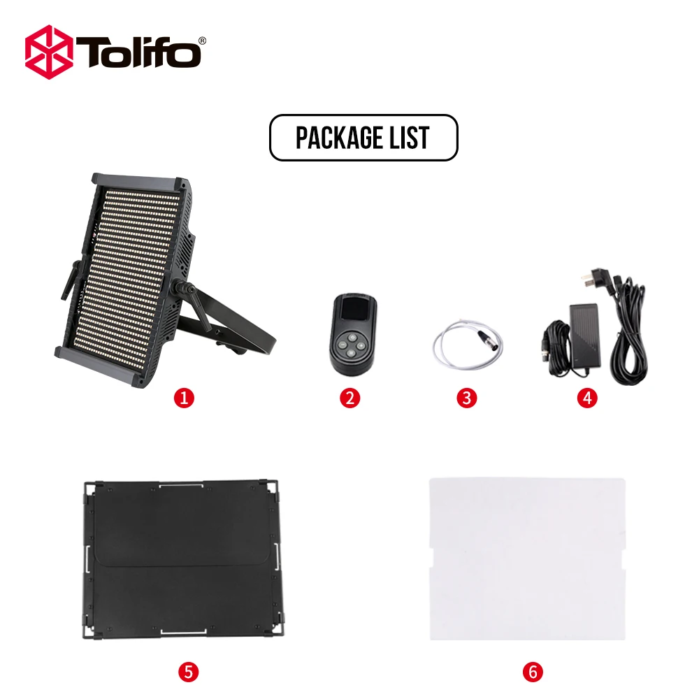 Tolifo GK-S150B Pro 1700個SMD LEDビデオライト プロ仕様 150W 撮影用 
