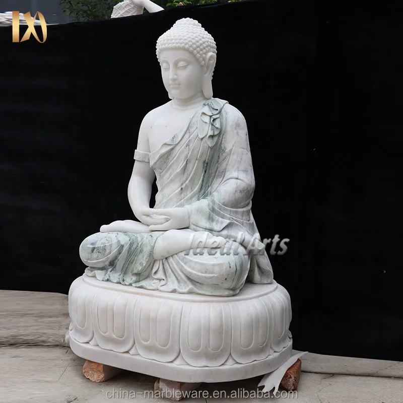 Outdoor Life Size Stone Marble Buddha Statue Home Decor For Sale - Buy ...