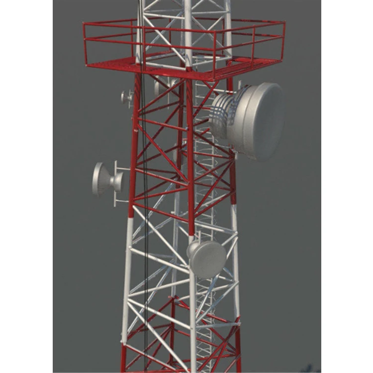 Price Telecom Tubular Self Supporting HDG 3 Legged Steel Lattice Tower