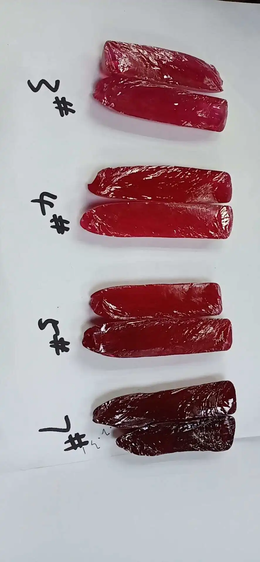 Made in China Rough Synthetic Ruby Stone Rough Corundum Gemstones for Jewelry Making