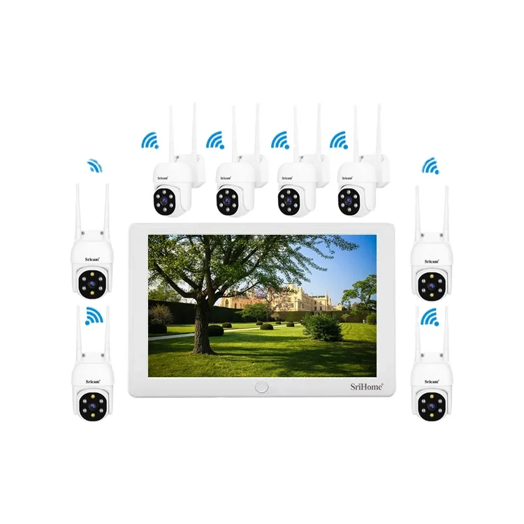 Srihome Wireless Security Camera System 4/8 Channel