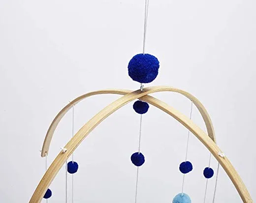 Фетровый детский мобиль ручной работы для детской кроватки