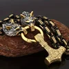 Tête de loup doré + pendentif doré