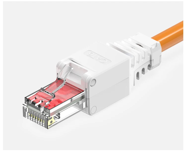 Cat 6 to RJ11 Internet Connector Plug - Tool-Free Setup