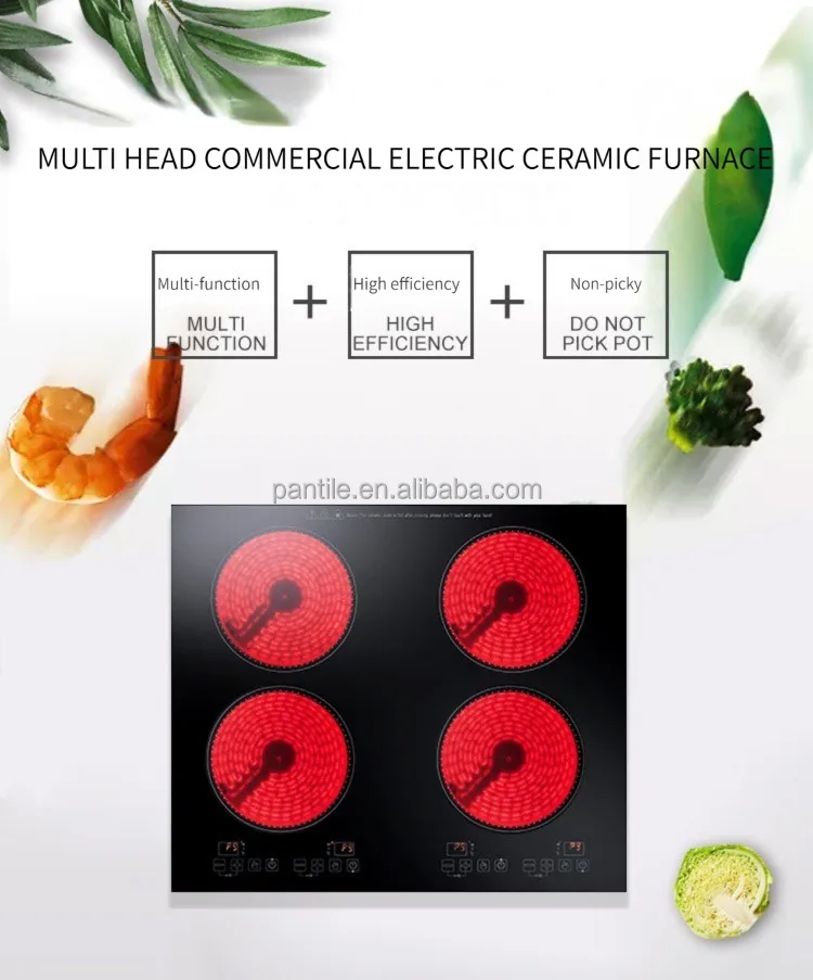 Thailand 100cm 3 Cooking Zone Multi Infrared Induction Cookers Glass