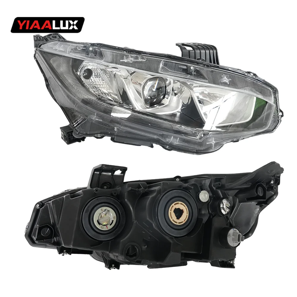 Halogen Xenon Headlights Passenger Car Side Headlamp for Honda Civic 2016-2021