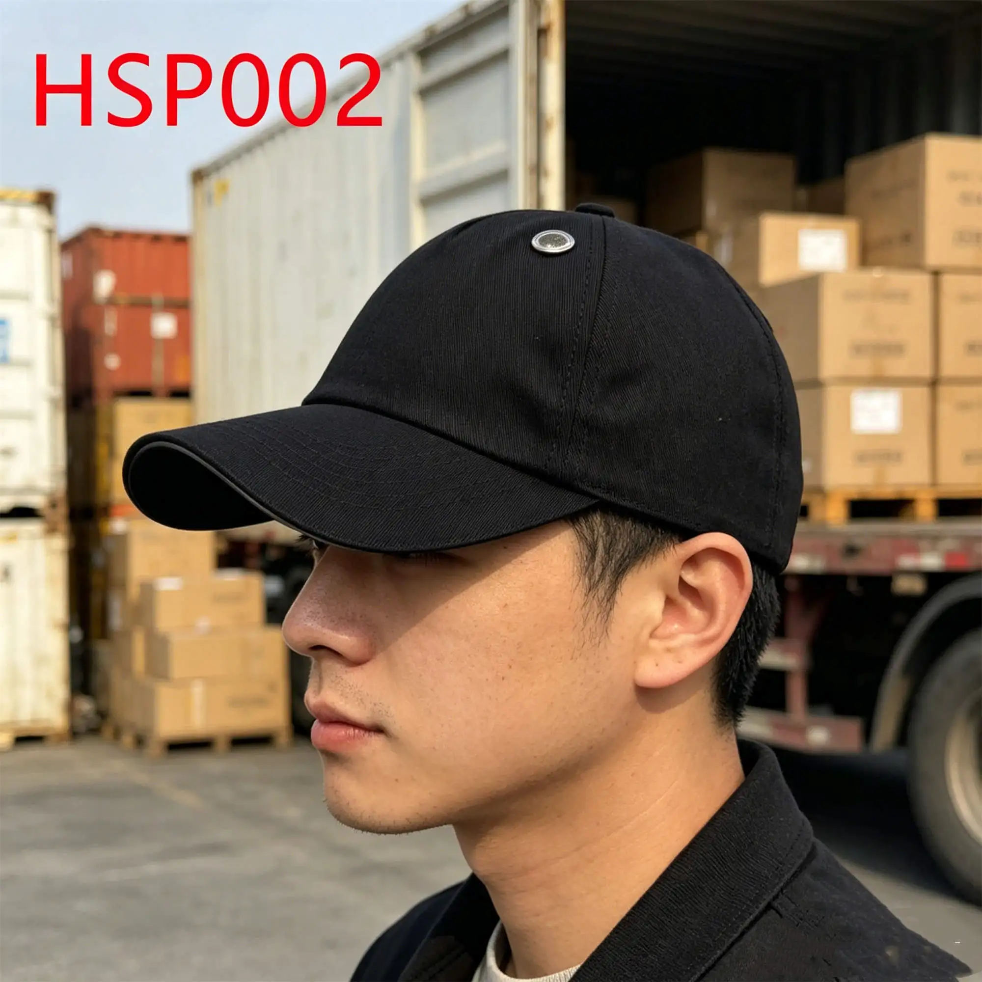 ZYF,low-risk Workplace Ventilation Holes Design Black Bump Cap Confined Passages Impact Resistant Men Work Helmet HSP002