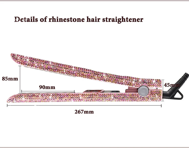 Unique Style And Top Quality Mini Hair Straighteners Custom Logo Flat Irons Professional Hair Straightener