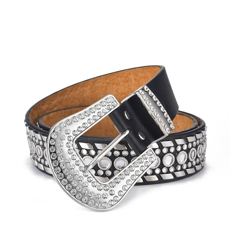 Bb Simon Belt Available Crystal Women Mens Diamond Studded Rhinestone ...