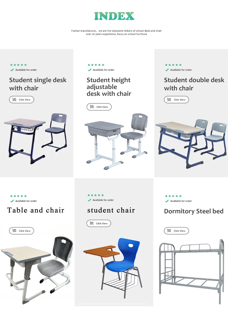 Wholesale School Furniture Classroom Student Desk And Chair