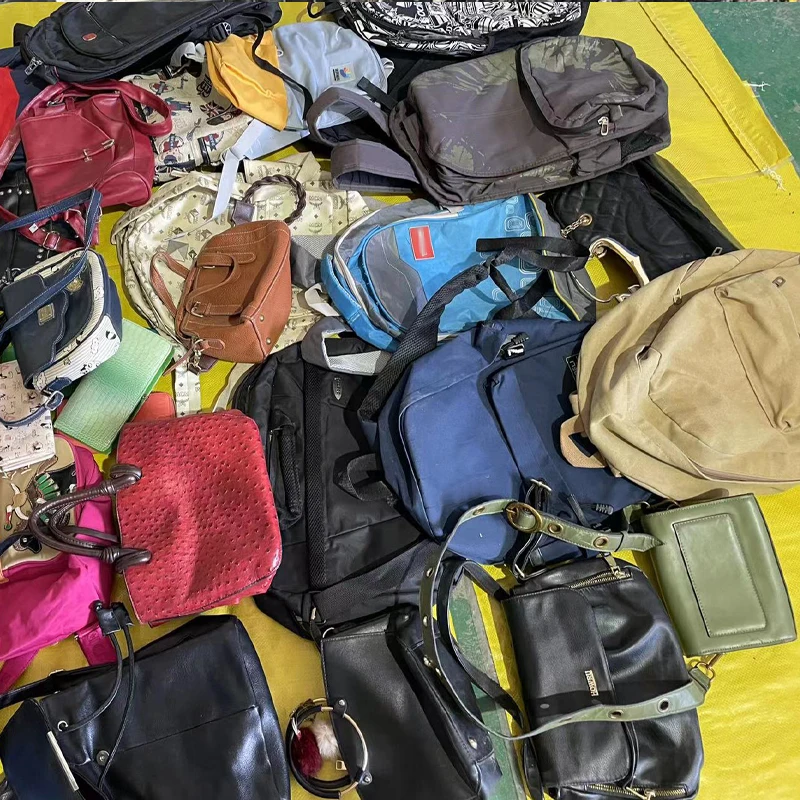 Second Hand Leather Branded Bags Used 2nd Hand Backpack Wholesale