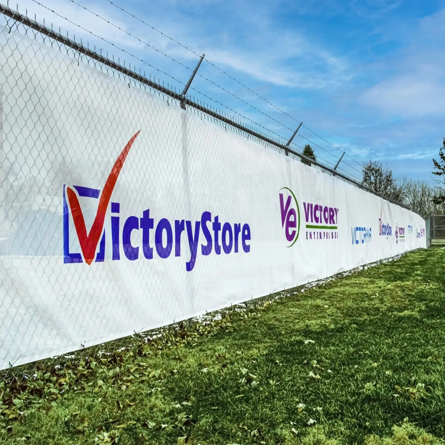 Cheap Outdoor Advertising Signs Fence Wrap Mesh Building Construction ...