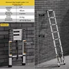 Escalera Telescópica de Aluminio Extendida y Reforzada de 3.1M
